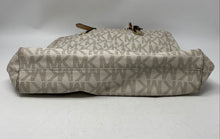 Load image into Gallery viewer, Michael Kors Womens Jet Set White Monogram Print Double Handle Tote Bag
