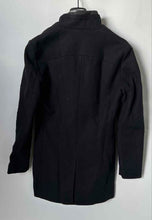 Load image into Gallery viewer, Zara Mens Black Long Sleeve Pockets Collared Regular Fit Full-Zip Jacket Size S
