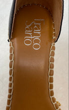Load image into Gallery viewer, Franco Sarto Womens Clemens Brown Black Ankle Strap Platform Heels Size 7W

