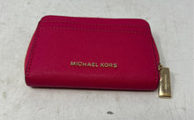 Load image into Gallery viewer, Michael Kors Womens Jet Set Travel Pink Inner Divider Mini Zip-Around Wallet
