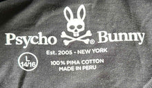 Load image into Gallery viewer, Psycho Bunny Kids Black Short Sleeve Pullover T-Shirt Size 14-16
