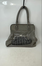 Load image into Gallery viewer, Roberta Gandolfi Italy Womens Gray Bottom Studs Inner Pockets Shoulder Bag
