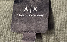 Load image into Gallery viewer, Armani Exchange Mens Green Cotton Short Sleeve Golf Polo Shirt Size Large
