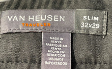 Load image into Gallery viewer, Van Heusen Mens Blue Flat Front Slim Fit Traveler Dress Pants Size 32x29
