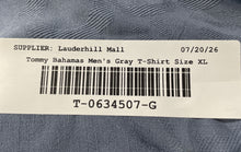 Load image into Gallery viewer, Tommy Bahama Mens Gray Graphic Print Silk Short Sleeve Button-Up Shirt Size XL
