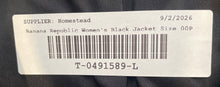 Load image into Gallery viewer, Banana Republic Womens Black Long Sleeve Classic Fit One-Button Blazer Size 00P
