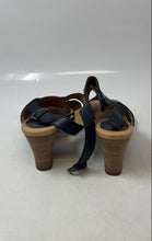 Load image into Gallery viewer, Born Womens Elly Black Leather Open Toe Block Heel Slingback Sandals Size 9 M
