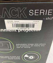 Load image into Gallery viewer, MerchSource The Black Series By Shift Portable Entertainment Projector Powers On
