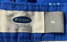 Load image into Gallery viewer, Old Navy Womens Blue White Printed Cotton Pockets Chino Shorts Size 14
