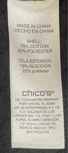 Load image into Gallery viewer, Weekends By Chico's Womens Black Long Sleeve Full-Zip Quilted Jacket Size 0
