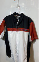 Load image into Gallery viewer, Harley-Davidson Mens Black White Red Colorblock Button-Up Shirt Size XL
