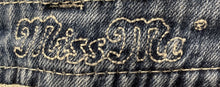 Load image into Gallery viewer, Miss Me Womens Blue Denim Dark Wash Stretch Pockets Straight Leg Jeans Size 27
