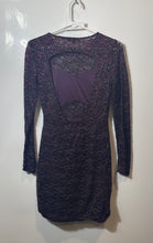 Load image into Gallery viewer, Express Womens Multicolor Round Neck Long Sleeve Open Back Sheath Dress Size XS
