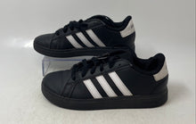 Load image into Gallery viewer, Adidas Boys Grand Court 2.0 JS1083 Black White Lace-Up Sneakers Shoes Size 3
