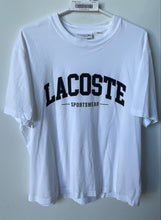 Load image into Gallery viewer, Lacoste Mens White Cotton Short Sleeve Crew Neck Classic Fit Pullover T-Shirt L
