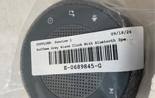 Load image into Gallery viewer, Buffbee Model RS11 Gray Display Dimmer Alarm Clock w/ Bluetooth Speaker Untested
