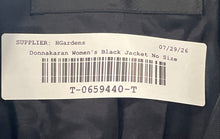 Load image into Gallery viewer, Donna Karan Womens Black Striped Long Sleeve Notched Three Button Blazer No Size
