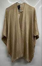 Load image into Gallery viewer, Saks Fifth Avenue Black Womens Beige Knitted Poncho Scarf One Size With Tag
