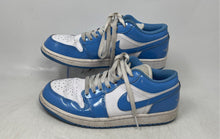 Load image into Gallery viewer, Nike Mens Air Jordan 1 Low SE White Blue Low Top Lace-Up Sneaker Shoes Size 8
