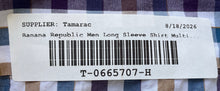 Load image into Gallery viewer, Banana Republic Mens Multicolor Plaid Long Sleeve Dress Shirt Size 15-15 1/2
