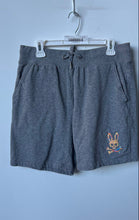 Load image into Gallery viewer, Psycho Bunny Womens Gray Heather Cotton Drawstring Sweat Shorts Size Medium
