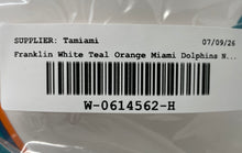 Load image into Gallery viewer, Franklin Unisex White Teal Orange Miami Dolphins NFL Football Full Face Helmet
