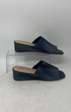 Load image into Gallery viewer, NYDJ Womens Claudine Blue Denim Open Toe Slip-On Slide Sandals Size 9 M
