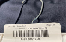 Load image into Gallery viewer, Zara Womens Blue Elastic Waist Flat Front Drawstring Sweatpants Size XS
