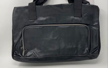 Load image into Gallery viewer, Calvin Klein Fragrances Mens Black Faux Leather Travel Duffle Bag With Tag
