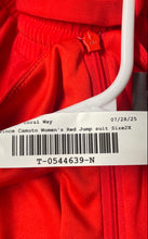 Load image into Gallery viewer, Vince Camuto Womens Red Sleeveless Drawstring One-Piece Jumpsuit Size 2X
