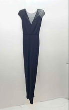 Load image into Gallery viewer, Nicole Miller Womens Black Mesh Cap Sleeve Crew Neck Long Maxi Dress Size 2
