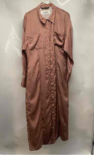 Load image into Gallery viewer, Zara Womens Multicolor Long Sleeve Spread Collar Pockets Shirt Dress Size Large
