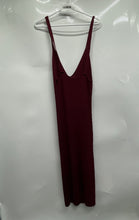 Load image into Gallery viewer, Guess Womens Burgundy Sleeveless Knitted V-Neck Sweater Dress Size Large
