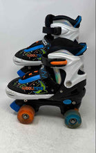Load image into Gallery viewer, Woolitime Girls Multicolor Ratchet Buckle Four Wheels Roller Skates Size M
