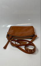 Load image into Gallery viewer, Margot Womens Brown Leather Inner Pocket Adjustable Strap Crossbody Bag
