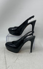 Load image into Gallery viewer, Stuart Weitzman Womens Black Round Toe Slingback Platform Heels Size 6.5M
