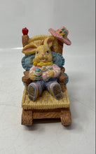 Load image into Gallery viewer, Home Decorative Charming Bunny Sitting On A Rocking Chair Figurine Collectible

