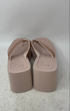 Load image into Gallery viewer, Michael Kors Womens Chandler Pink Embellished Glitter Wedge Thong Sandals Sz 9M
