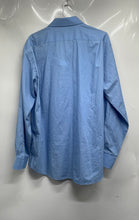 Load image into Gallery viewer, Tommy Hilfiger Mens Blue Cotton Long Sleeve Dress Shirt Size 16 34-35 L
