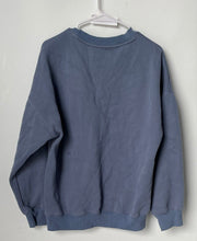 Load image into Gallery viewer, Lomon Womens Blue Crew Neck Long Sleeve Pullover Sweatshirt Size Medium
