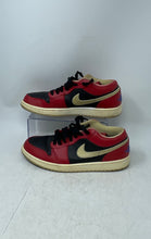 Load image into Gallery viewer, Nike Mens Air Jordan 1 Retro Low Gym Red Black Gold Lace-Up Sneaker Shoes Size 9
