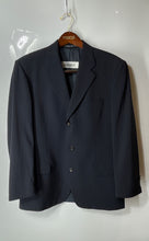 Load image into Gallery viewer, Hugo Boss Mens Navy Blue Striped Long Sleeve Three-Button Blazer Size 42R
