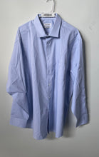 Load image into Gallery viewer, Calvin Klein Mens Blue Printed Regular Fit Dress Shirt Size 2XL 18-18.5 34/35
