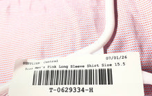 Load image into Gallery viewer, Hugo Boss Mens Pink Geometric Print Cotton Long Sleeve Dress Shirt Sz 15.5 32/33

