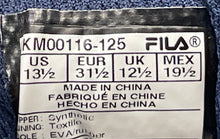 Load image into Gallery viewer, Fila Kids Cress White Navy Low Top Lace-Up Sneaker Shoes Size 13.5
