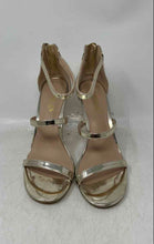 Load image into Gallery viewer, Charles By Charles David Womens Gold-Tone Stiletto Heel Strappy Sandals Sz 8.5M
