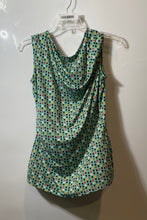 Load image into Gallery viewer, Worthington Womens Multicolor Geometric Cowl Neck Pullover Blouse Top Size Small
