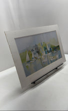 Load image into Gallery viewer, Topsail Island By Albert Swayhoover Boats In The Harbor Signed Framed Art Print
