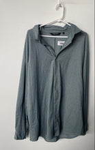 Load image into Gallery viewer, Kenneth Cole Mens Gray Long Sleeve Spread Collar Button-Up Shirt Size XXL

