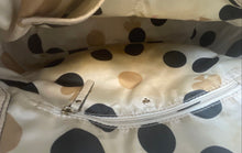 Load image into Gallery viewer, Kate Spade New York Womens Cream Black Leather Shoulder Strap Satchel Handbag
